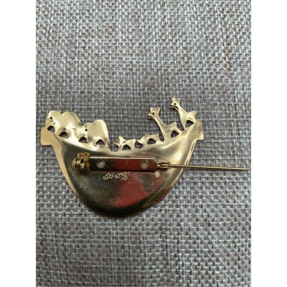 Carlton Ridge for Sutton House Noah’s Ark Brooch Gold Tone - Picture 4 of 8